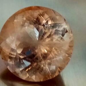Imperial Topaz 26.30 carats Natural gemstone round lovely untreated